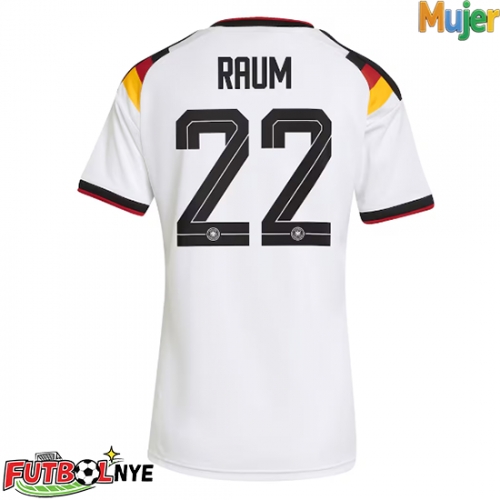 Camiseta Alemania David Raum #22 Primera Equipación para mujer Mundial 2026 manga corta